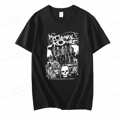 My Chemical Romance T Shirt Women Fashion Cotton T-shirts Cool Hip Hop Men Tshirt Casiual Summer Vintage Anime Unisex Top Tee