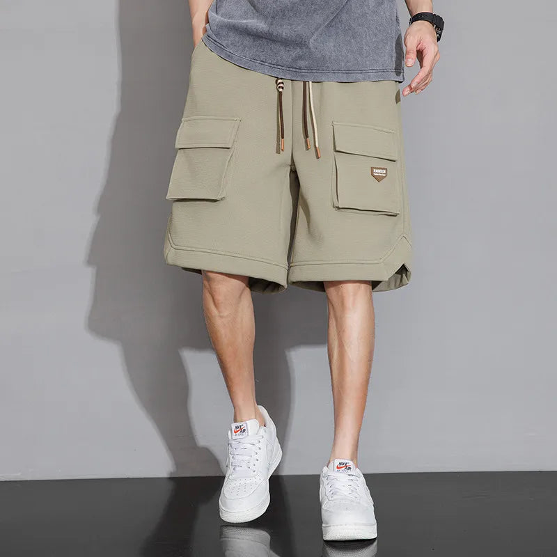 2024 Mens Shorts Summer Knee Length Casual Bermuda Male Y2k Sport Basketball Loose Cool Oversize Big Size Fashion Breeches Black