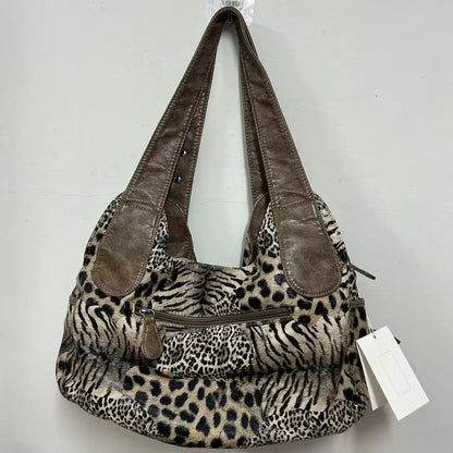 Women Handbags Fashion Leopard Shoulder Bag Large Tote Top-handle Shopping Pack Multifunctional Satchel Lady Hobos  Big Purse