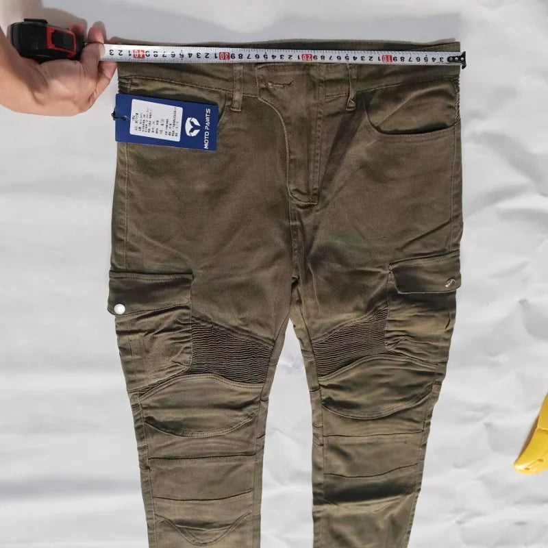 Motorcycle Jeans Pantalones Motocicleta Hombre Featherbed Jeans Standard Version Car Ride Trousers Pant Summer Riding