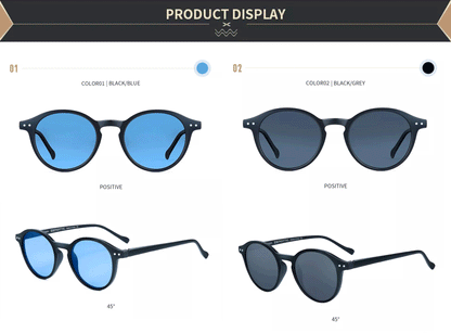 (S Size) Retro Circular Polarized Sunglasses 2026 2025 Men Women Vintage Small Round Sun Glasses UV400 Goggles Shades