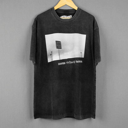Black Emperor T-Shirt Post Rock Band Sigur Ros Men Washed Long Short Sleeves Men's Clothing Short Sleeves Cotton Print Shirt