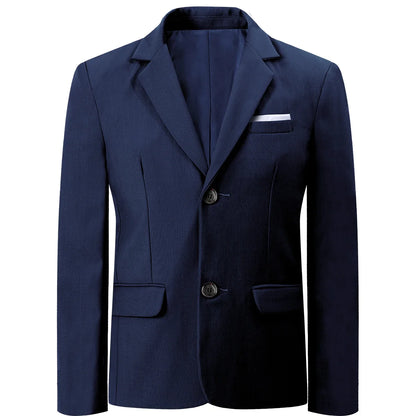 Kids Blazer Boys Easter Outfit Wedding Suit Formal Solid Jacket Teenager Gentleman Birthday Party Gift Performance Clothing Set