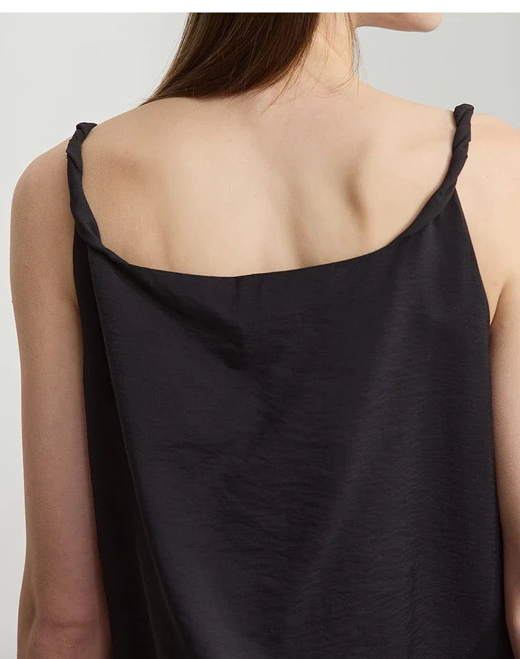 Casual Summer Camisole Tops Women 2025 Solid Office Lady Straight Top Woman New Fashion Loose Sleeveless Clothing 12522032