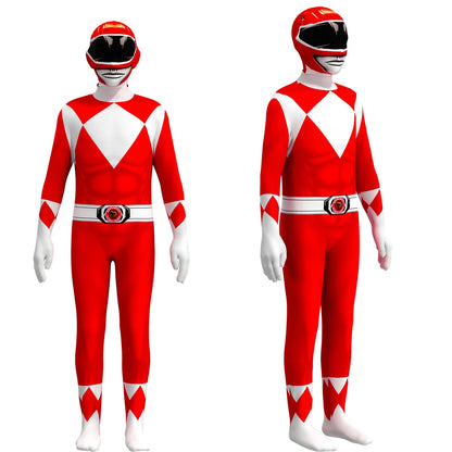 Morpher Power Superhero Cosplay Costume Kids Alpha Samurai Sentai Shinkenger Rangers Cosplay Halloween Party Jumpsuit Mask Suit