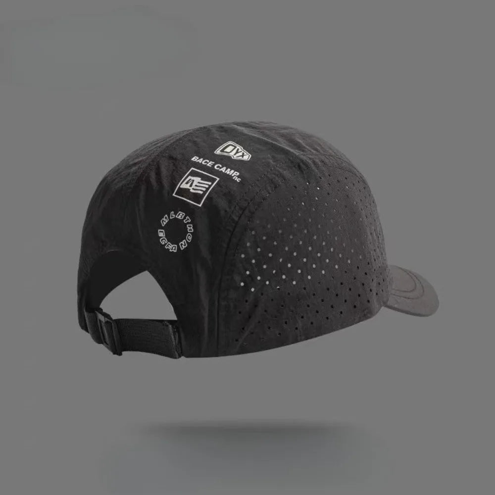 Short Brim Quick-Drying Mesh Baseball Cap - Breathable Lightweight UV Protection Sunshade, for Men Women Couples, Outdoor Hiking