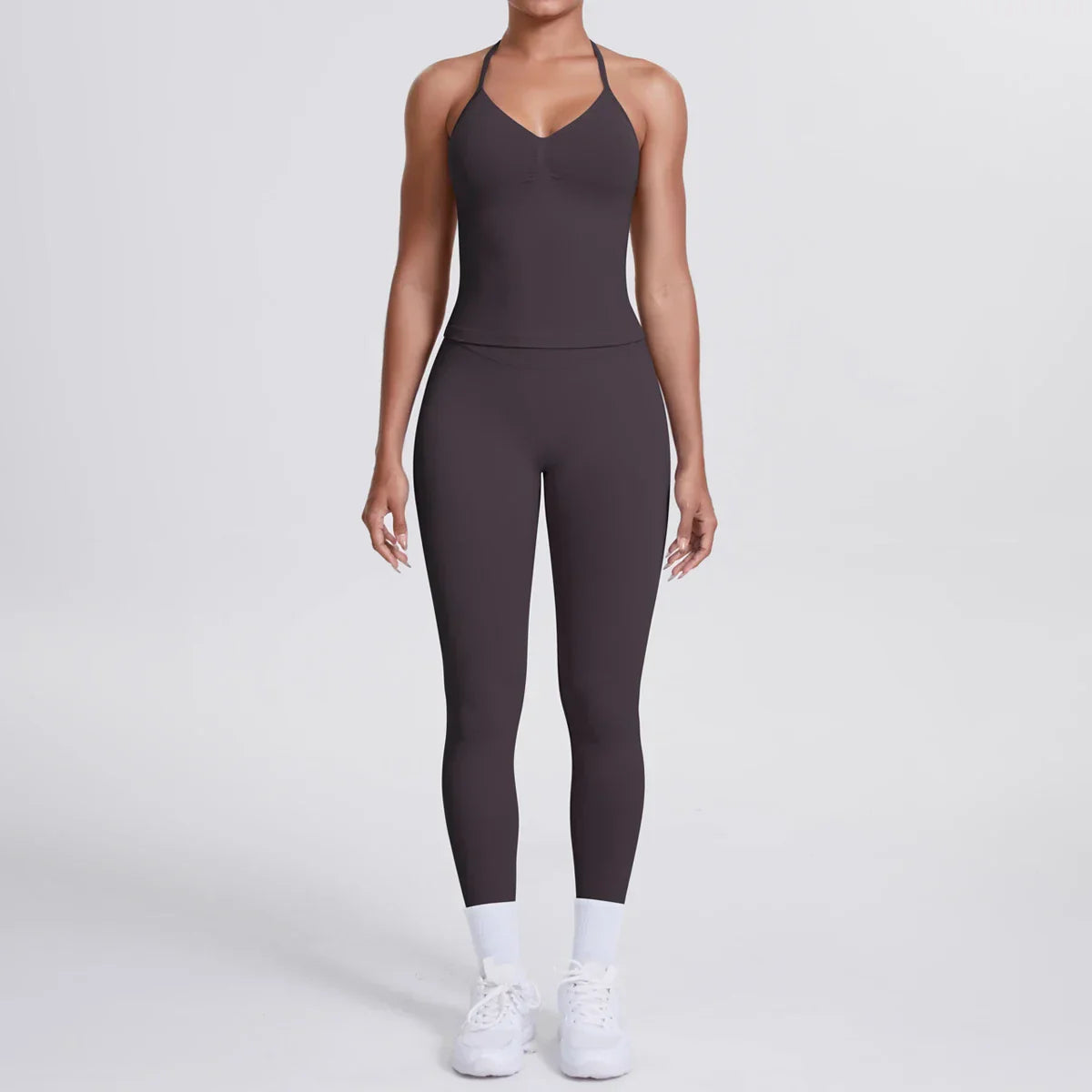 2 Piece Yoga Clothes Women Tracksuit Athletic Wear Pilates Fitness Suit Gym Workout Push Up Clothes Sports Bra Leggings Suit