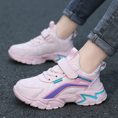 Kids Casual Boys Shoes Soft Sole Kids Shoes Non-slip Sneakers Shoes Outdoor Student's Children Pink Girls Sport Walking Footwear