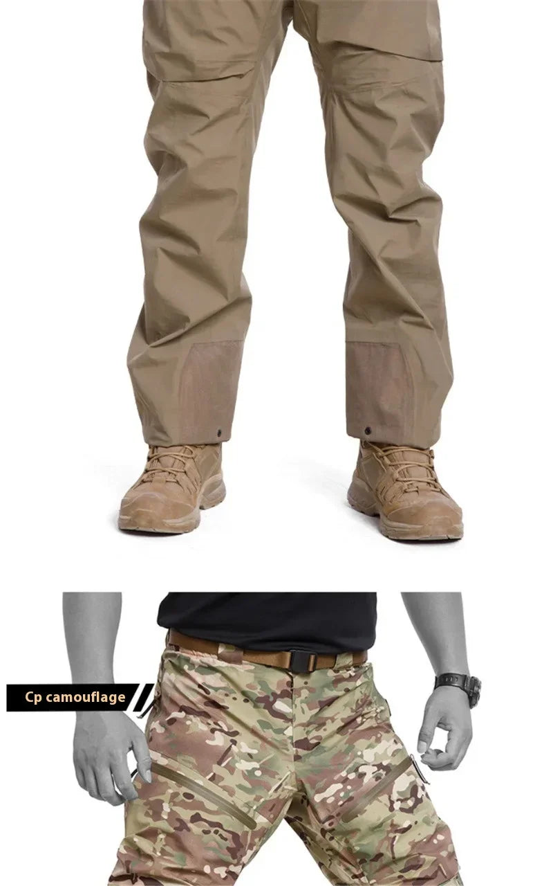 Outdoor Hard Shell Gen2 Camping Hiking Mountaineering Pants Fully zippered Leg Waterproof Windproof Camouflage Tactical Pants