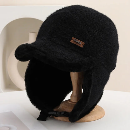 Russian Hat New Thick Warm Winter Htas for Men Women Fleece Lined Riding Hat Male Female Snow Ski Earflap Cap Bomber Hat