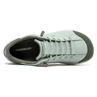 Unisex Barefoot Wide Toe Shoes Women Men Artificial Leather Minimalist Sneakers Adjustable Slip On Walking Shoes
