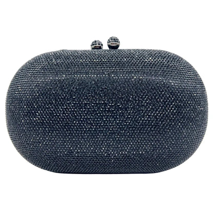 Middle East Diamond Embellished Evening Bag Pure Color Rhinestone Women's Clutch Handbag Polyester Daily Match Magnetic Buckle