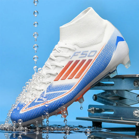 New Men Soccer Shoes Boys Breathable Sport Football Boots Outdoor Cleats Adult Long Spikes Training Non Slip Match Comfortable