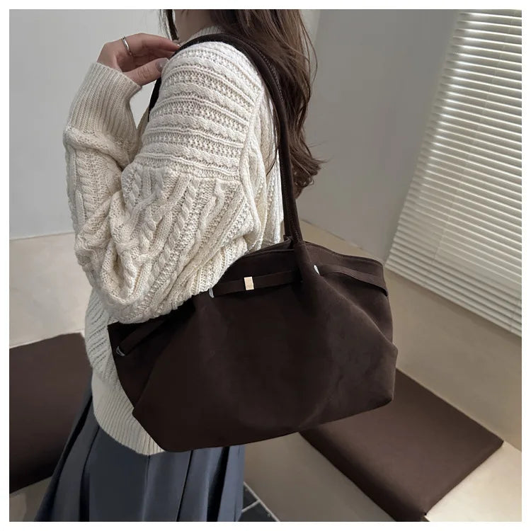 Autumn Women Leisure Shoulder Bag Comfortable and Versatile Texture Crossbody Tote Handle Bag Fashion Luxury Simple Storage Bag
