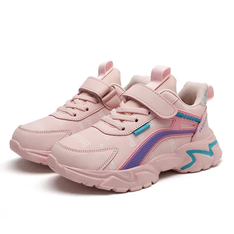Kids Casual Boys Shoes Soft Sole Kids Shoes Non-slip Sneakers Shoes Outdoor Student's Children Pink Girls Sport Walking Footwear