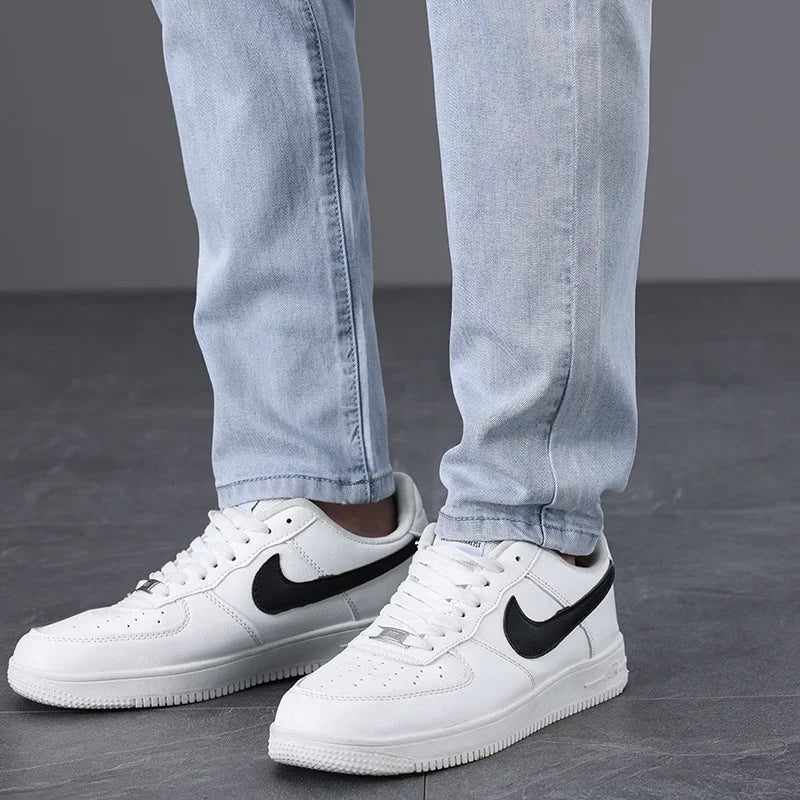 Classic Men Vintage Cloth High Waist Trousers 2024 Autumn Loose Straight Stretch Wash Jeans High Quality Sky Blue Brand Pants