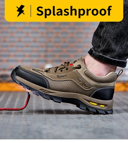 New Men's Shoes Summer Work Safety Shoes, Men's Anti Piercing Work Shoes, Protective Shoes, Safety Boots