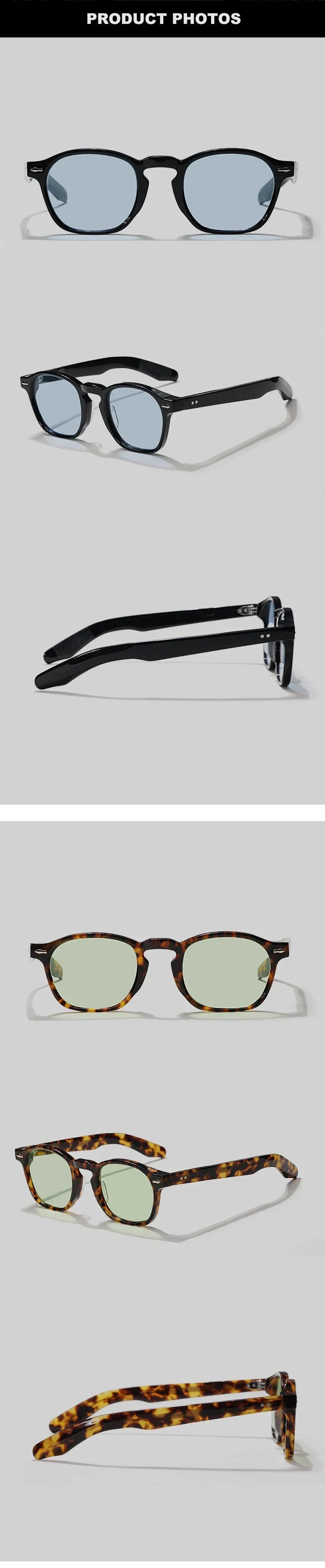 Fashion Top Quality Luxury Brand Women Sunglasses ZYZEPH Square Design Acetate Retro Men Outdoor Driving UV400 SUN GLASSES
