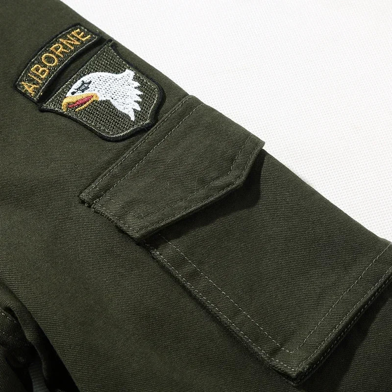 Men's Tactical Motorcycle Riding Jacket Military SWAT Combat Army Pilot Windbreaker Autumn Multi-Pocket Cargo Coat Outdoor Biker