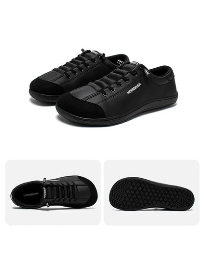 Barefoot Shoes Unisex Wide Toe Artificial Leather Sneakers Zero Drop Slip On Outdoor Lightweight Comfortable Shoes