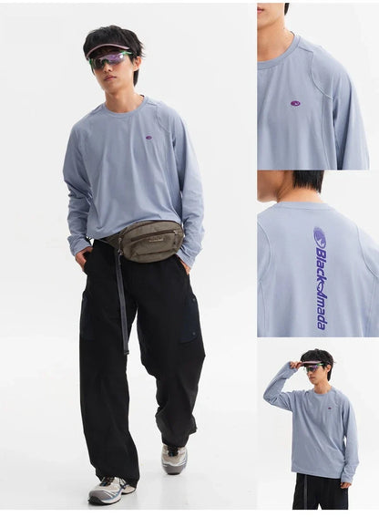 Men Anti-Bacterial  UPF Sun Protection Long Sleeve Moisture-Wicking & Quick-Dry Lightweight Top Unisex Quick-Dry Sun Protective