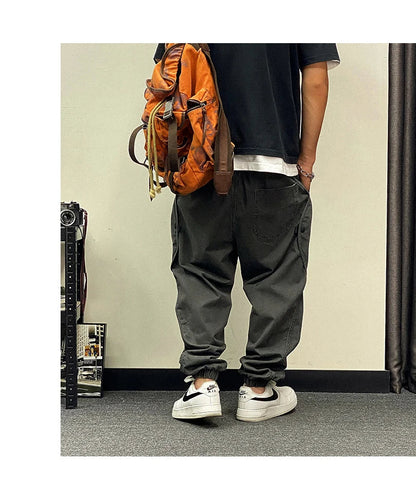 Plus Size Japanese Streetwear Oversize Cargo Pants Men Clothing Harajuku Casual Joggers Korean Hip Hop Baggy Trousers Male