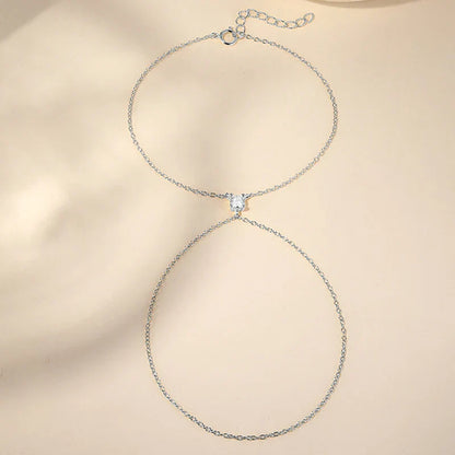 4mm Moissanite Ring Bracelet for Women Elegant S925 Sterling Silver Adjustable Chain Lab Diamond Jewelry Birthday Gifts