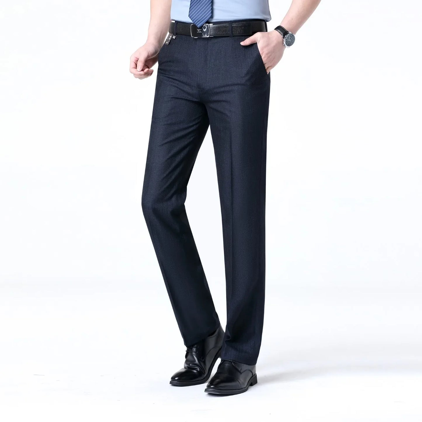 Brand New High-end Men's Wool Pants -Wool Blend Thin Fabric for Summer,Business Formal Dress Pants,Wool Blend Trousers