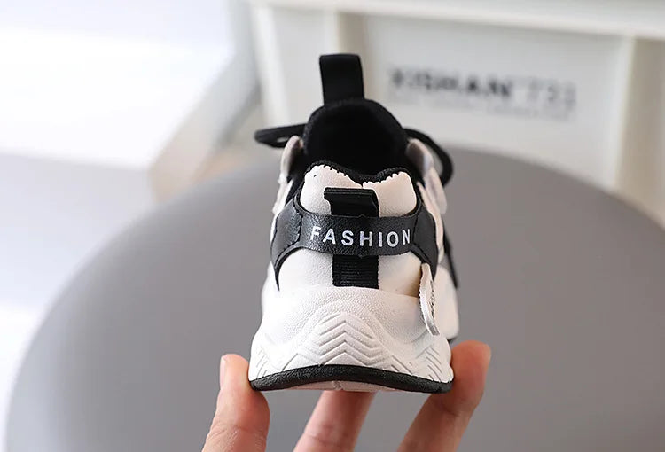 Sports Shoes for Children Baby Girls Shoes Kids Shoes Boys Chunky Sneakers Toddler Lace-up Casual Shoes Thick Bottom Sneakers