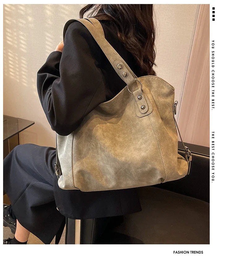 Women's Bag Large Capacity Totes Retro Luxury Handbags High Quality Messenger Bags Vintage Crossbody Bags Brand Shoulder Bags