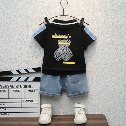 New Summer Fashion Baby Clothes Suit Children Boys Girls T-Shirt Shorts 2Pcs/Sets Toddler Casual Costume Infant Kids Tracksuits