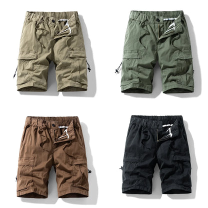 Men Multi Pocket Loose Cargo Pants Men Thin Breathable Casual Outdoor Male Shorts Men Summer Shorts New Trendy Sports Shorts