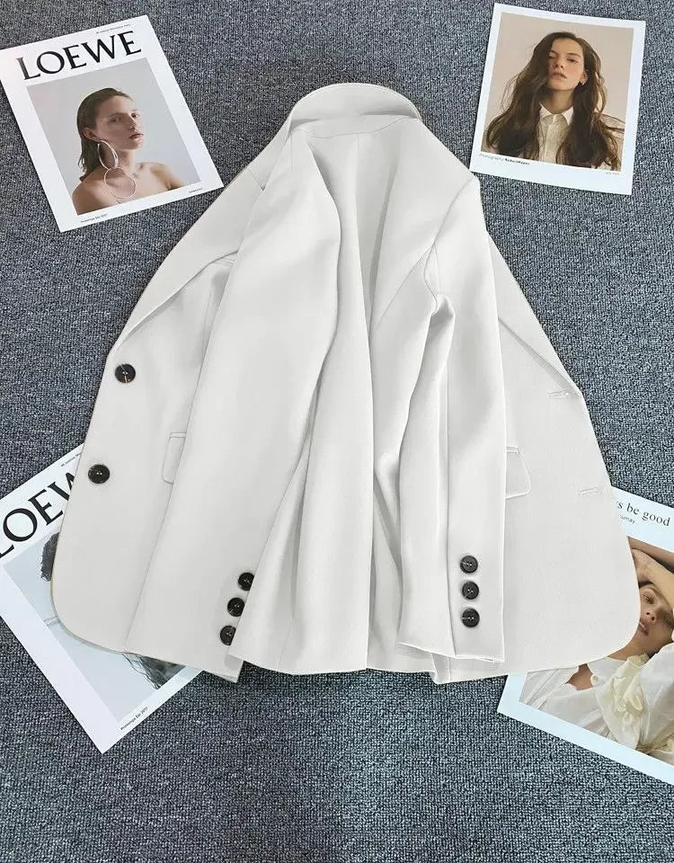 New Spring Suit 2025 Suit Jacket for Women with Small Temperament and High-end Feel Loose Casual Chic Elegant Fashion Coat Top