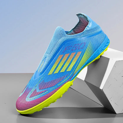 New Men Soccer Shoes Outdoor Sport Football Boots Training Breathable Match Boys Adult Cleats Non Slip Long Spikes Comfortable