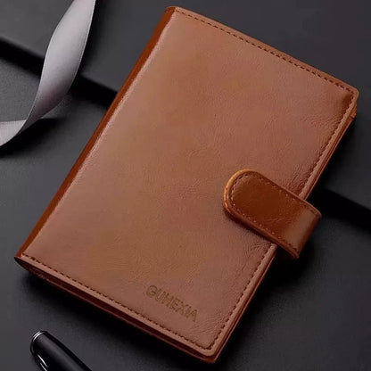 Men Women PU Leather Long Wallet Large Capacity Passport Cover Holder Multi Card Slots Cash Coin Pocket Travel Clutch