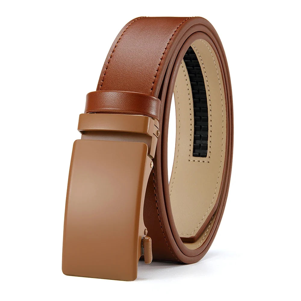 Men's High-quality Buckle Jeans Cowhide Casual Belt Business Denim Belt Men's Fashion Designer 2025 New Style