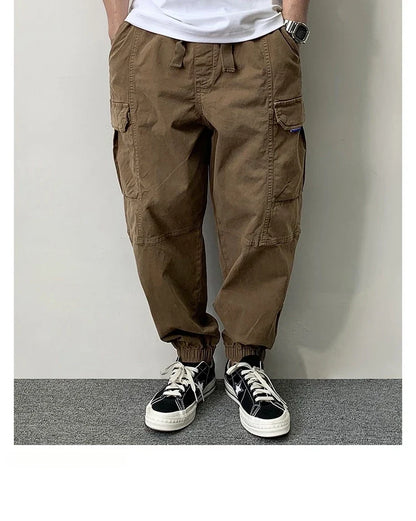 High Quality Cotton Cargo Pants For Men Japanese Streetwear Plus Size Tactical Pants Harajuku Casual Joggers Fashion Trousers