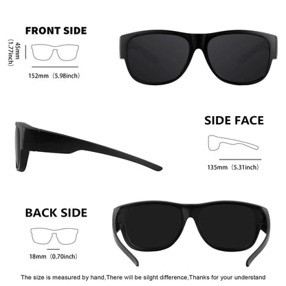 Polarized Sunglasses for Men Women Fit Over Glasses Wraparound Sunglasses  lentes de sol mujer para hombre 8238