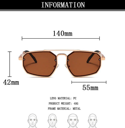 Vintage Steampunk Sunglasses For Men Fashion Sunglasses Women Trendy Retro Punk Sun Glasses Gafas De Sol Hombre Zonnebril Heren