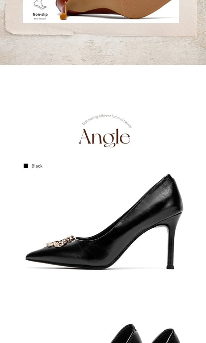 Woman's High Heels  New High Quality Pointed Shoes Business Commuter Girls Shoes Banquet Party Shoes 9cm