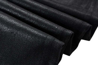 Streetwear Black Wax Leather Strecth Jeans for Men Ropa Hombre Baggy Y2k Flare Pants Oversized Straight Denim Trousers