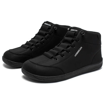 Mid Top Barefoot Shoes Mens Womens Wide Toe Ankle Boots Outdoor Non-Slip Artificial Leather Shoes