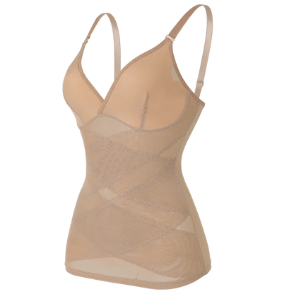 Women Built in bra Shapewear Camisole Tummy Control Body Shaper Slimming Underwear Compression Corset Bustier Tank Tops