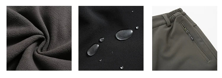 Women's Outdoor Hiking Pants Fleece Slim Soft Shell Snow Ski Pants Trekking Waterproof Windproof Winter