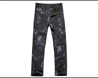 Tactical Pants Soft Shell Fleece Cargo Pants Men Hunting Pants Camouflage  Pant Casual Trousers Unisex Waterproof