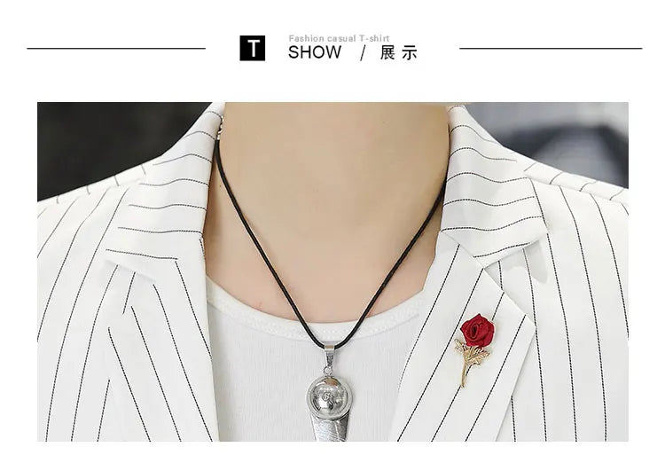 New Men's Fashion Business Gentleman Stripe Outdoor British Style Trend Wedding Banquet Luxe Outdoor Casual Blazer