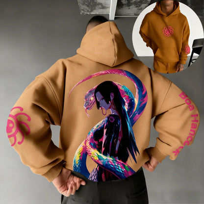 One Piece Men's Hoodie Sweatshirt Boa Hancock Japanese Anime Spring Autumn and Winter Boys Long-sleeved Parent-child Outfit