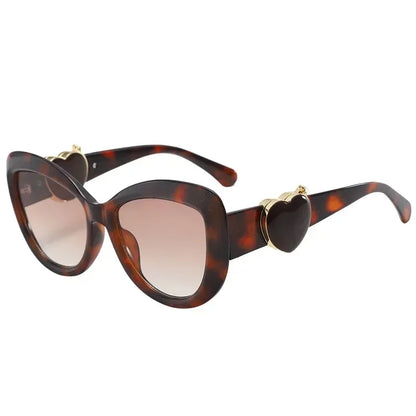 2025 New Trendy Fashion Cat Eye Women Sunglasses Oversized Oval Sun Glasses Ladies UV400 High Quality Light Luxury Sunshade