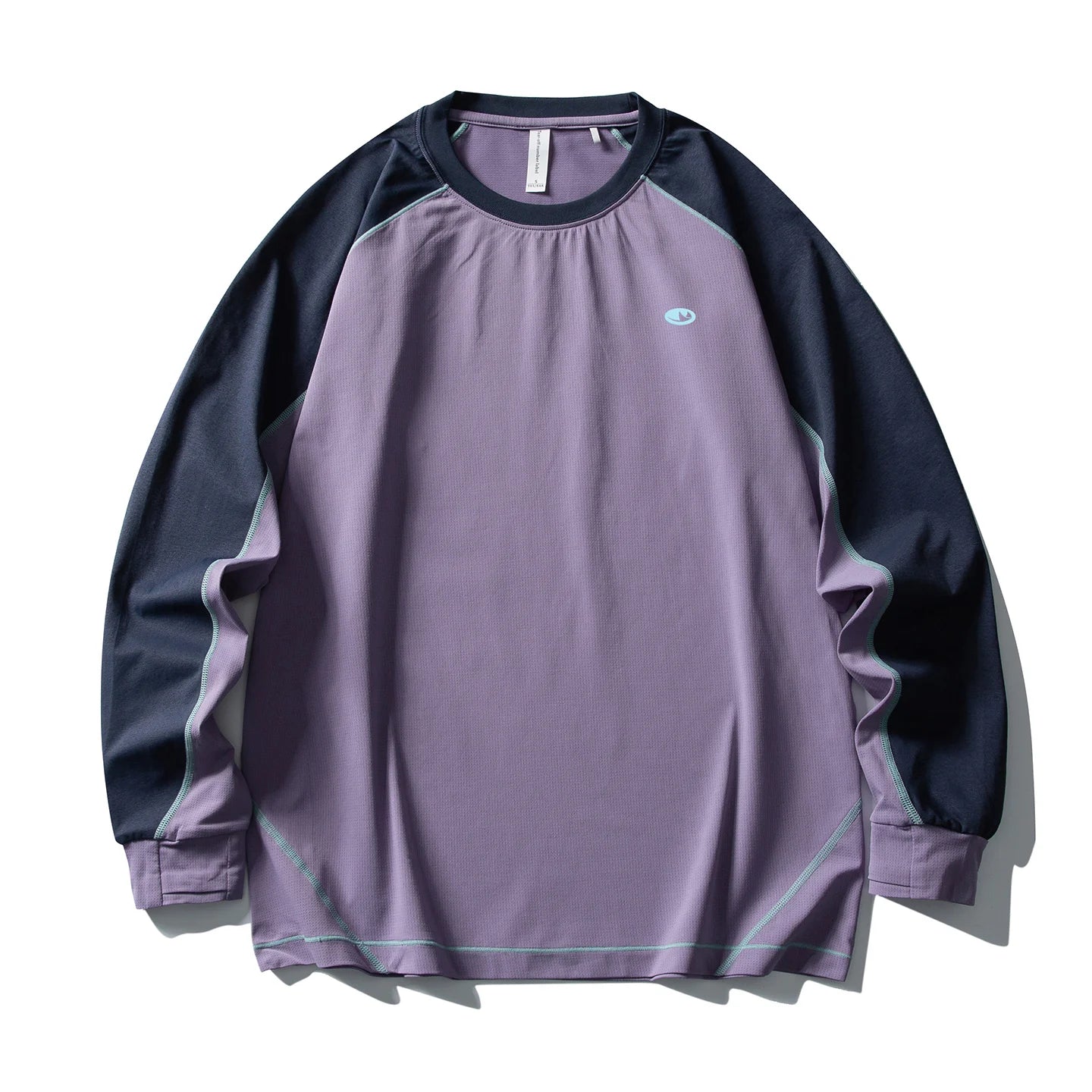 Men's Color - Block Long Sleeve UV Protection Shirt  Lightweight Quick - Dry Antibacterial Outdoor T - Shirt