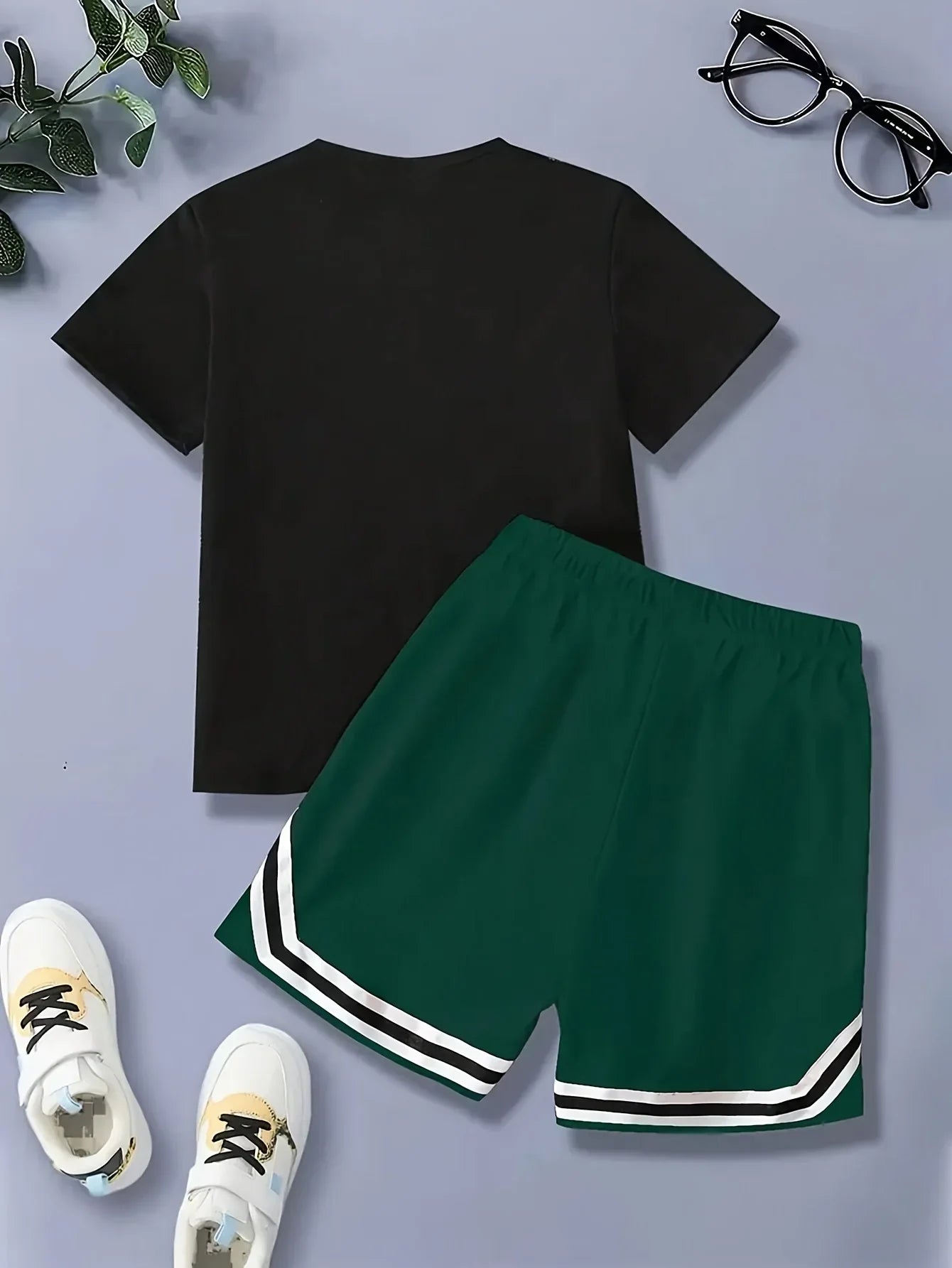 Summer 2025 Bestseller Street Casual Fashion Outdoor sports Youthful Vitality 3D letter printed Youth Set